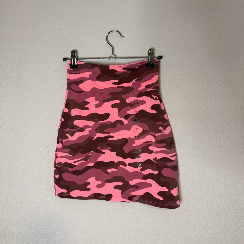 Victoria's Secret Pink and Brown Camo Mini Skirt
